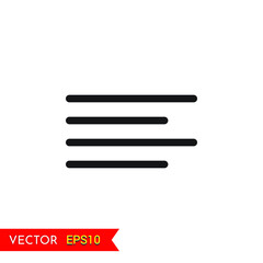 Right Alignment transparent background icon animation