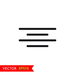 Justify  Alignment transparent background icon animation