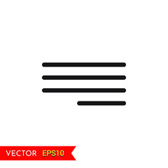 Right Justify Alignment transparent background icon animation