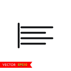 Left Alignment Round transparent background icon animation