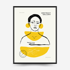 Antique statues vertical posters template. Modern card, wall art.