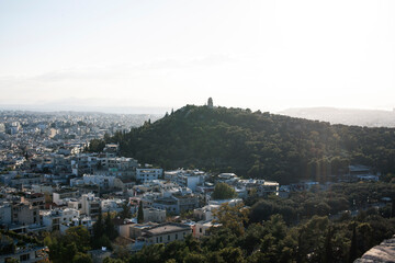 view on athens greece from top a lot of roofs