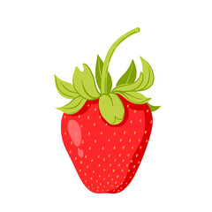 Isolated strawberry vector. - 517155646