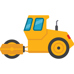 Naklejka premium Road roller Which Can Easily Modify Or Edit