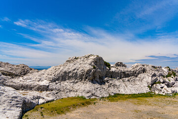 白い岩肌が美しい白崎海洋公園