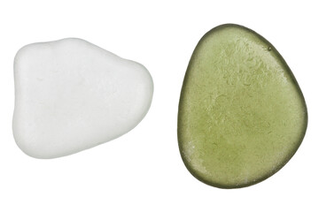 Two pieces of sea glass