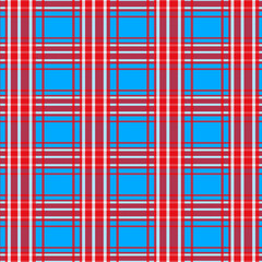 Illustration pattern plaid red and blue background