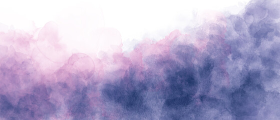 blue purple pink sky gradient watercolor background with clouds texture	
