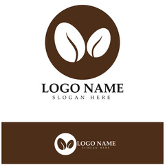 coffee bean logo including coffee farm coffee shop with modern concept