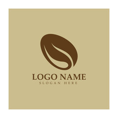 coffee bean logo including coffee farm coffee shop with modern concept