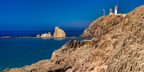 Columnar Jointing Structures Of Punta Baja, Cabo de Gata-Níjar Natural Park, UNESCO Biosphere...