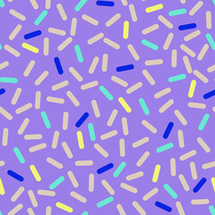Sprinkle Fun Confetti Vector Seamless Pattern