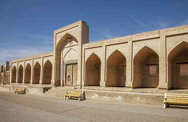 Fototapeta na wymiar Fathullojon caravanserai in Bukhara. Uzbekistan