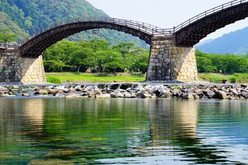 Fototapete Kintai-Brücke Kintaikyo-Brücke