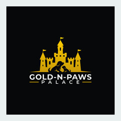 Dog love. Paw logo template, animal day care and pet shop. Dog nose in form of heart logo template. Vector illustration.