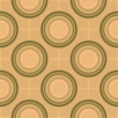 Fototapeta premium abstract ethnic geometric motifs with emboss circle flat vector tile