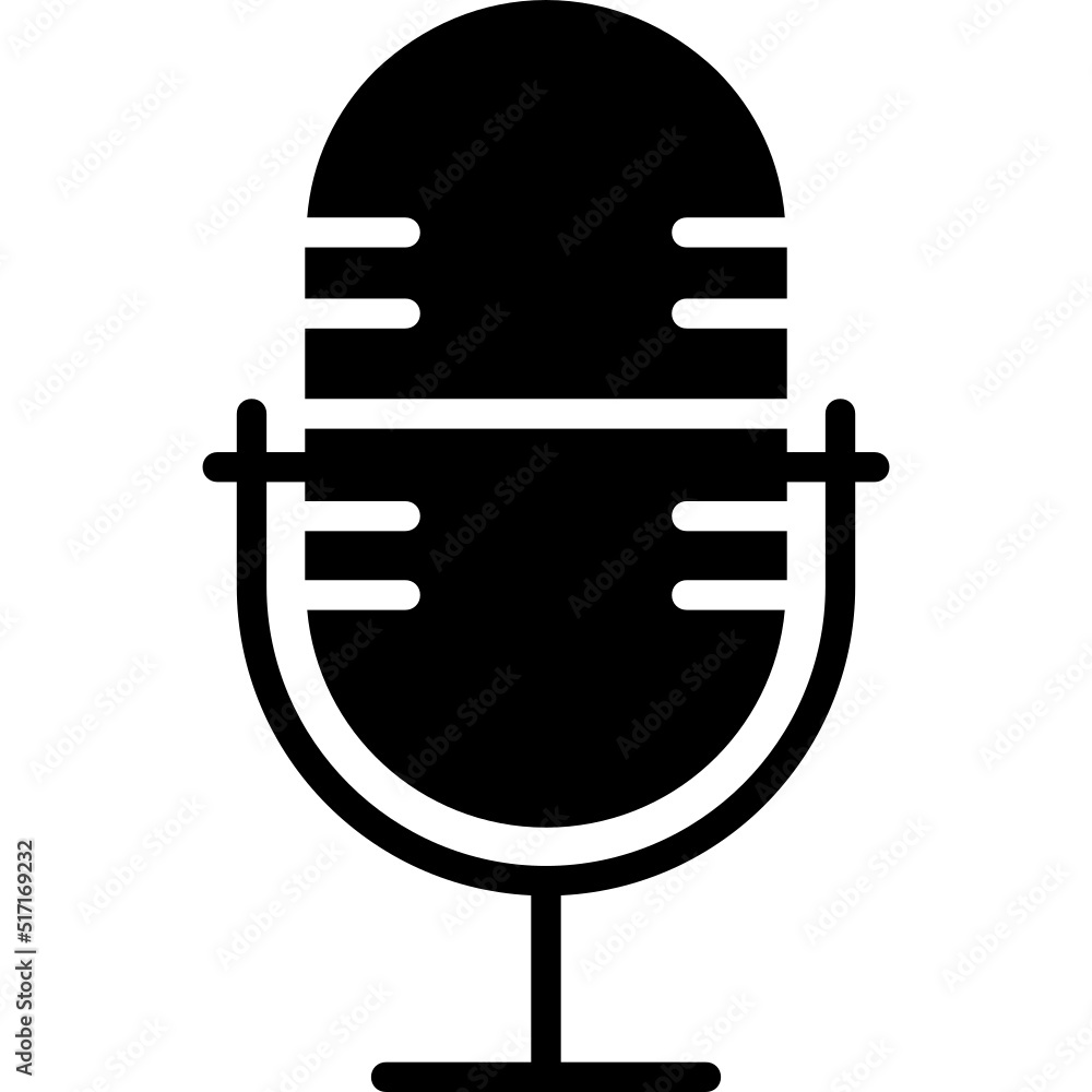 Wall mural Microphone Icon