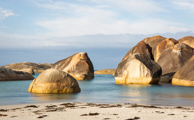 Still waters around Elephant Rocks, Denmark