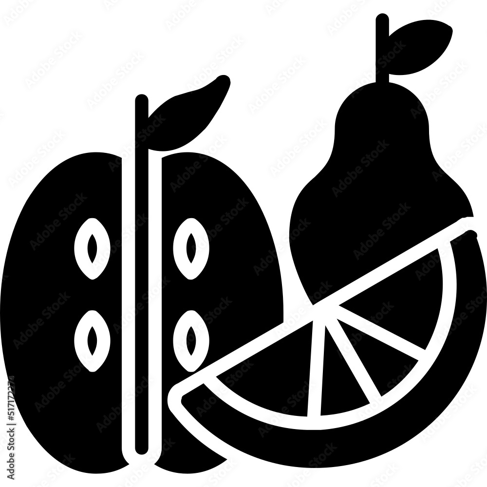 Canvas Prints Fruits Icon