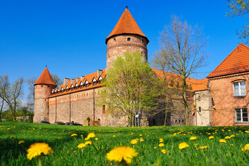 Castle of the Teutonic Order and West Kashubia Museum in town Bytow, Pomeranian Voivodeship, Poland