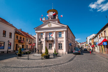 Classicistic Town Hall. Konin, Greater Poland Voivodeship, Poland.