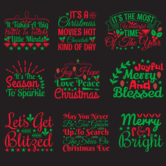Best Christmas Quotes T-shirt Design Bundle
