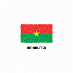 Burkina Faso grunge flag vector illustration