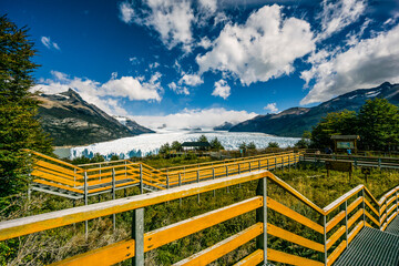 Fototapeta premium glaciar Perito Moreno , Parque Nacional Los Glaciares, departamento Lago Argentino, provincia de Santa Cruz, republica Argentina,Patagonia, cono sur, South America