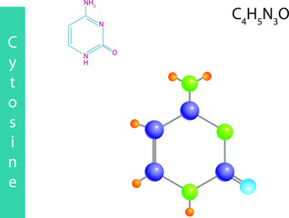 Cytosine Molecule Structure