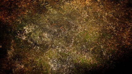 Grunge old wall background texture. old walls full of stains and moss