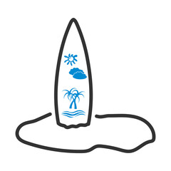 Icon Of Surfboard