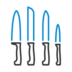 Kitchen Knife Set Icon