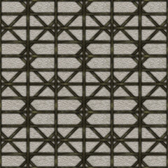 Background Illustration of a Tudor wall, seamless pattern