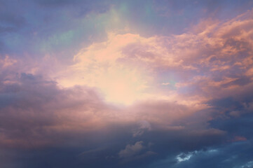 Naklejka na ściany i meble beautiful clouds background stormy sky clouds