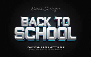 back to school text effect