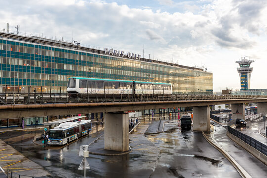 Paris Orly ORY Airport Terminal 4 Sud and OrlyVAL train in France