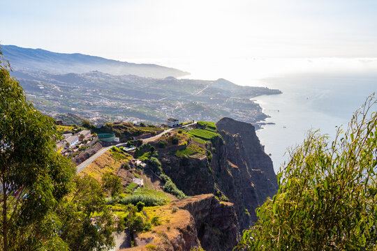 view from the top of the mountain Madeira Portugal
