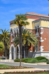 the city of Porec, Croatia, the old town of the Middle Ages, a beautiful tourist destination