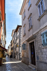 Fototapeta na wymiar the city of Porec, Croatia, the old town of the Middle Ages, a beautiful tourist destination