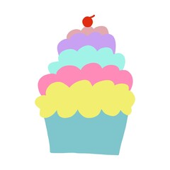 cupcake with cherry