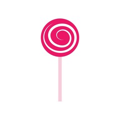 Lollipop candy icon logo free vector