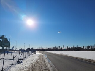 sunrise over the river