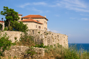 Obraz premium Architecture of Ulcinj Old Town in Montenegro. Europe