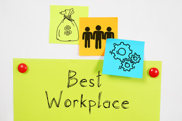 Best workplace is shown using the text