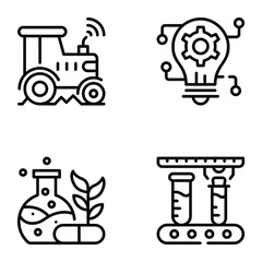 Smart Technology Linear Icons

