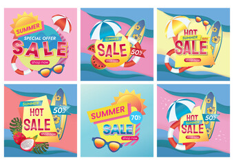 summer sale banner design for website banner background