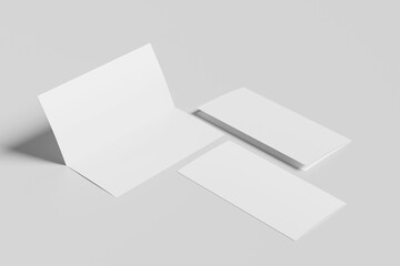 Blank DL Bi-Fold Mockup