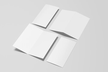 Blank DL Bi-Fold Mockup