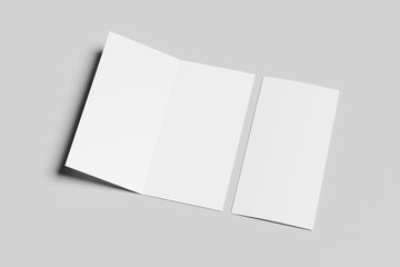 Blank DL Bi-Fold Mockup