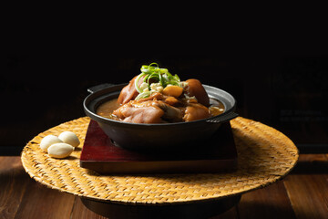 Chinese traditional food sauce pork trotters